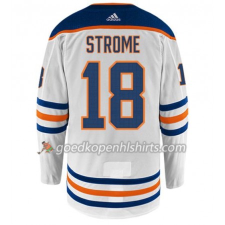 Edmonton Oilers RYAN STROME 18 Adidas Wit Authentic Shirt - Mannen